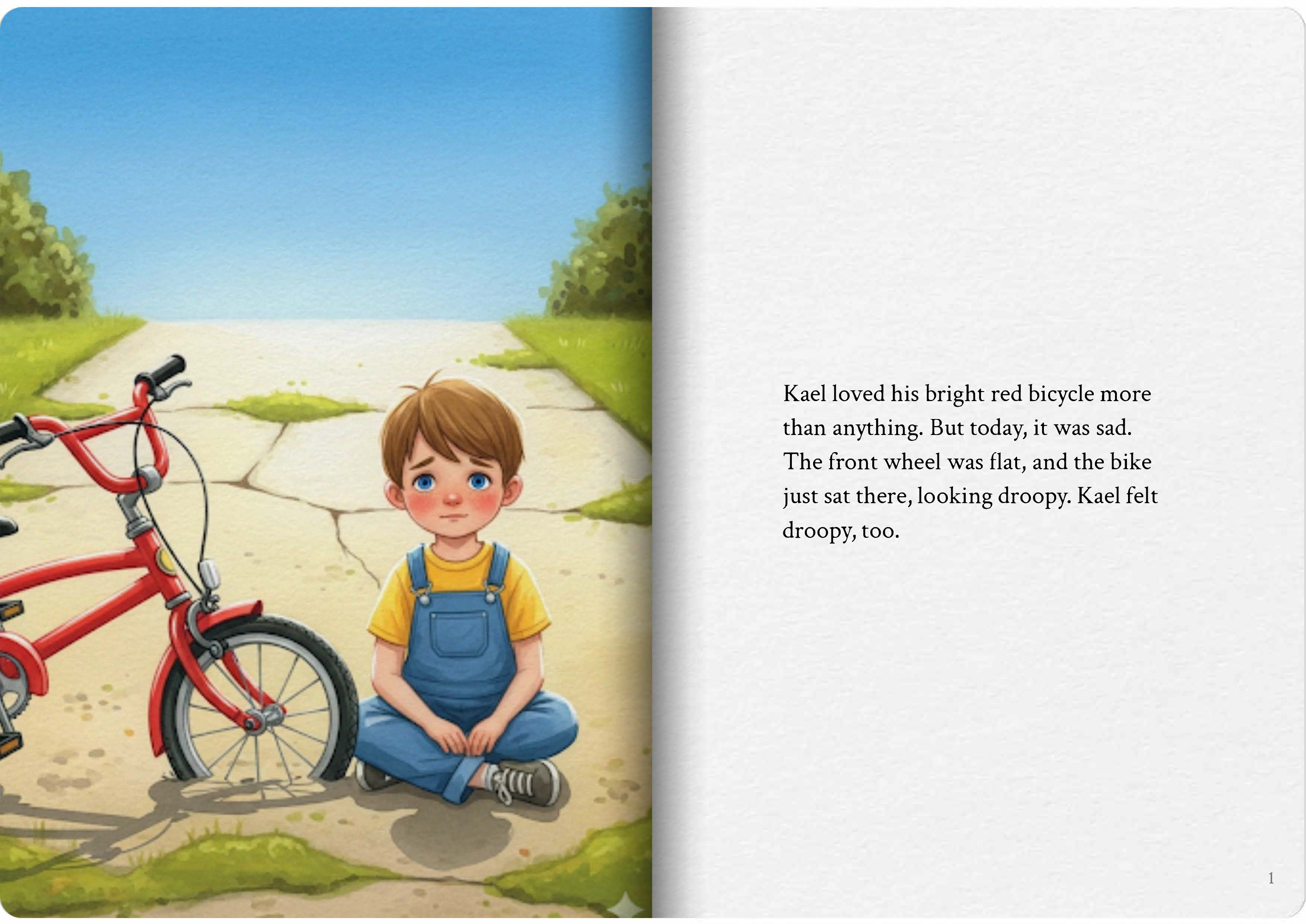 Daddy Fixes the Bike