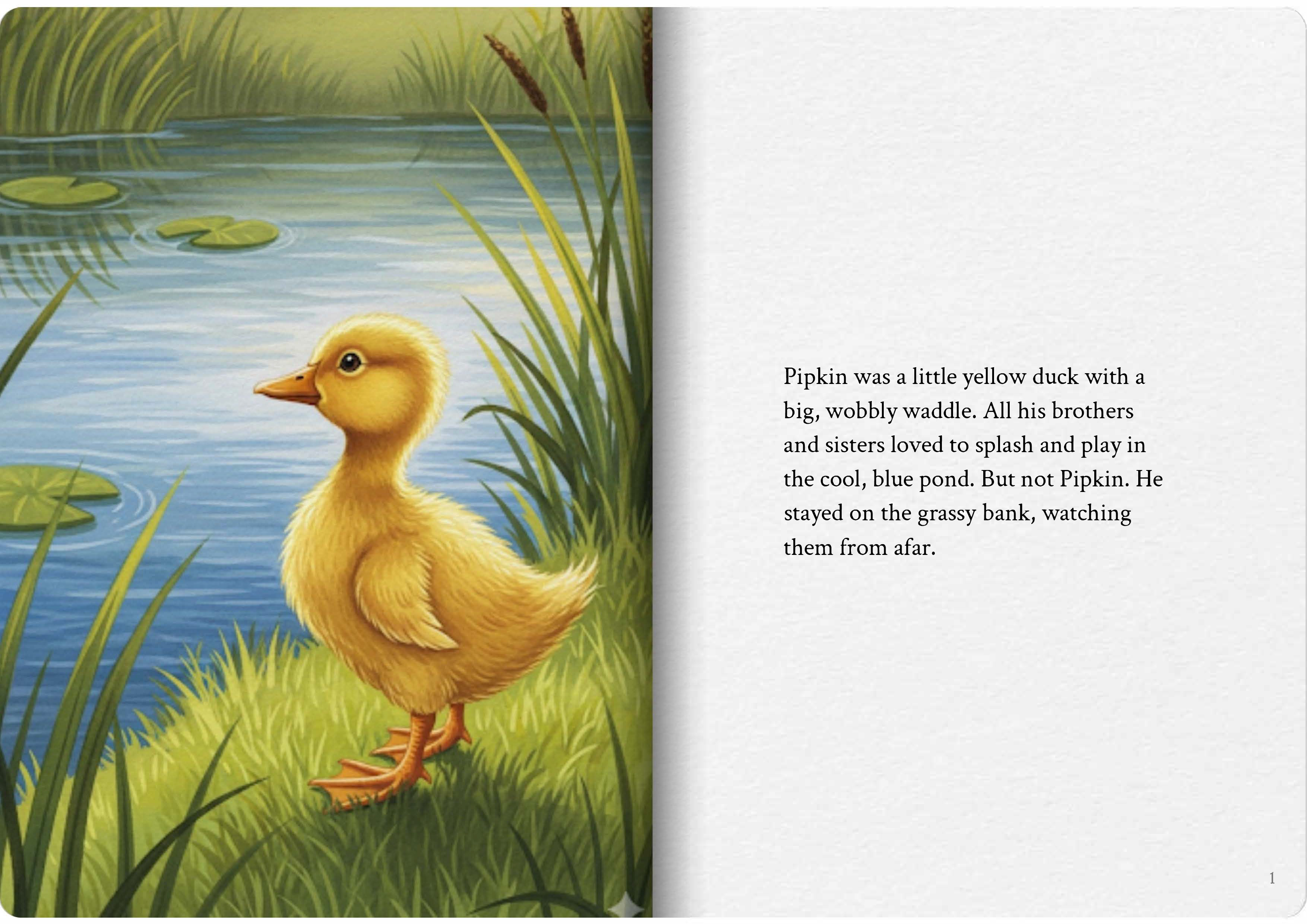 The Little Duck Who Didn't Like Water