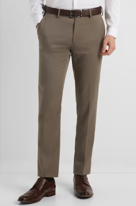 Men's Classic Khaki Formal Trousers