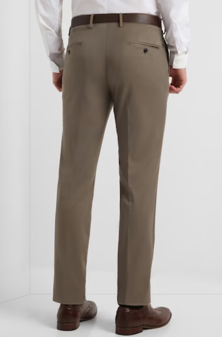 Men's Classic Khaki Formal Trousers