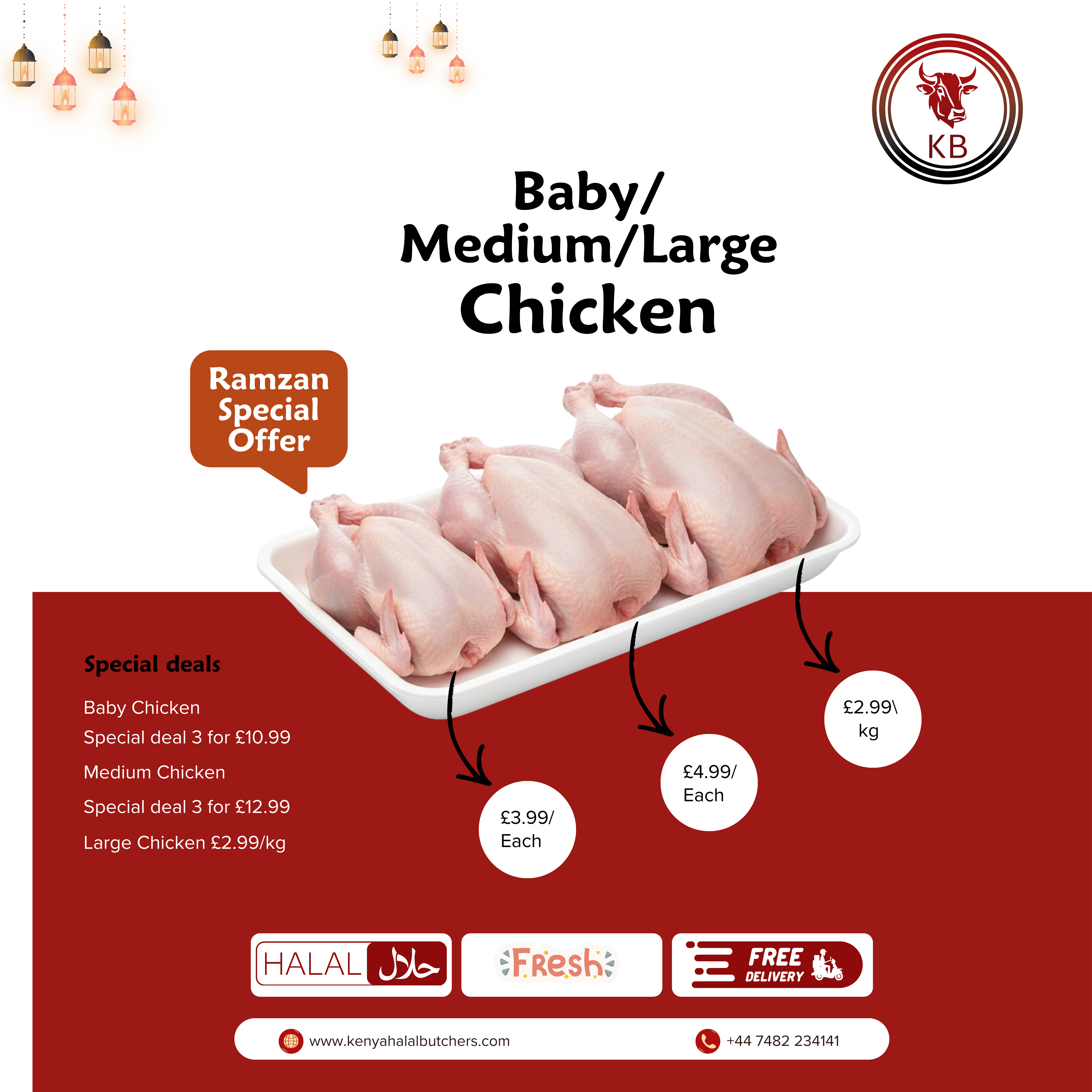 Fresh Whole Chicken Selection