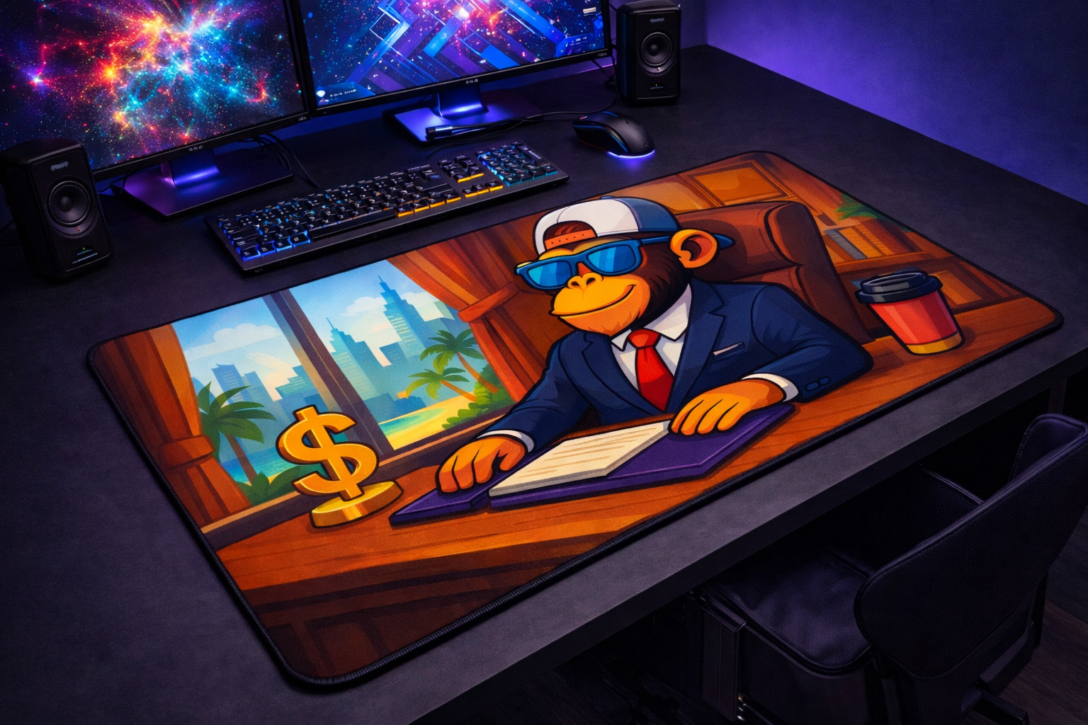 Tapis de souris XXL Business Singe