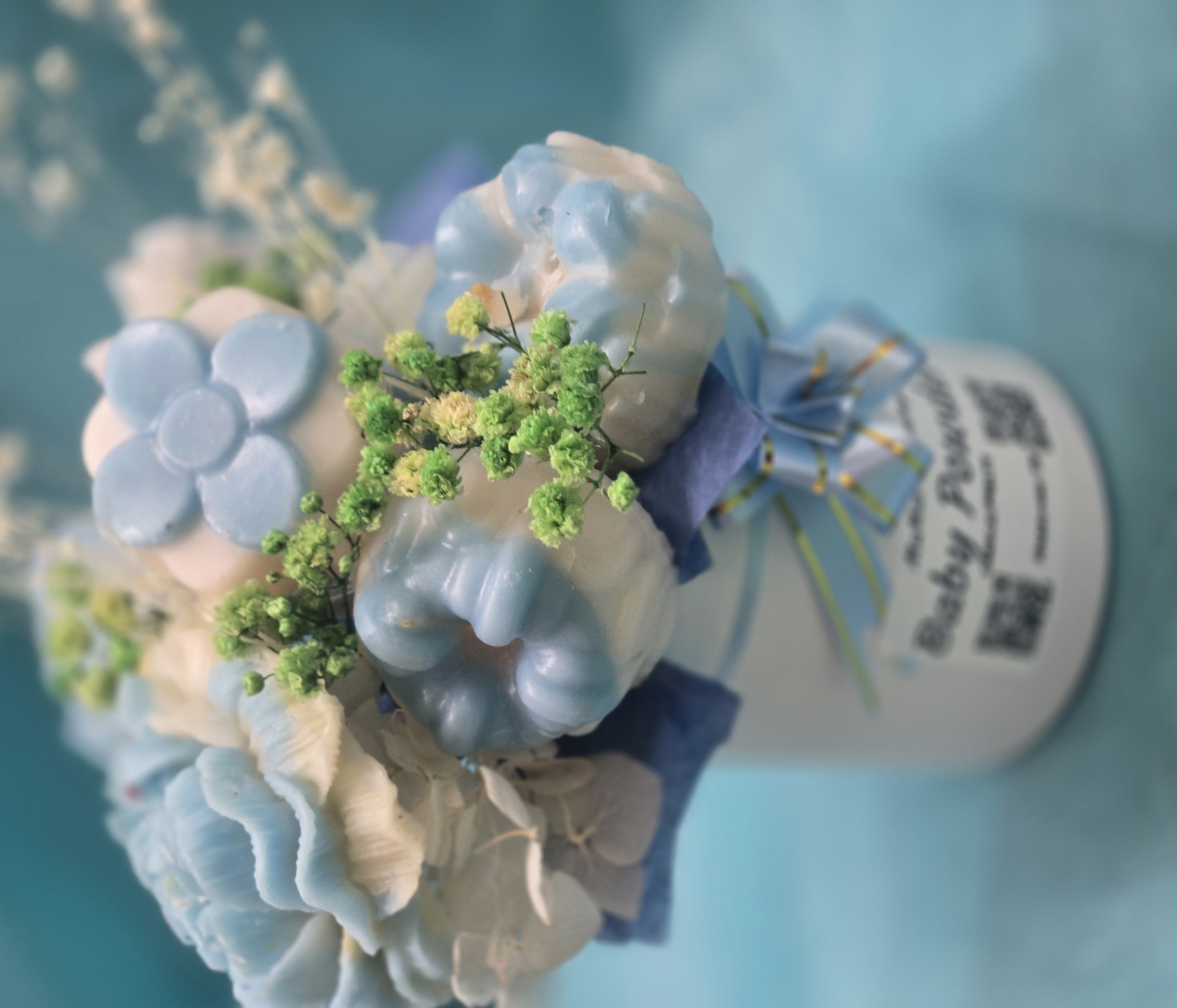 Baby Blue Floral wax melt bouquet