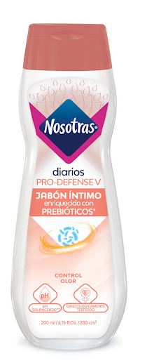 Jabón Íntimo Nosotras Pro-defense V X Frasco 200 Ml