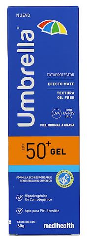 Protector Solar Umbrella Gel Alta Protección Spf50 X 60 Gr