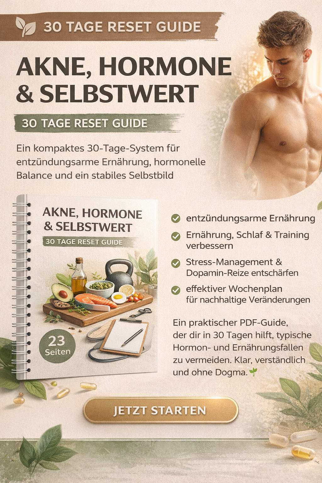 Akne, Hormone & Selbstwert: Der 30-Tage Reset Guide für klare Haut, stabile Hormone und ein starkes Mindset
