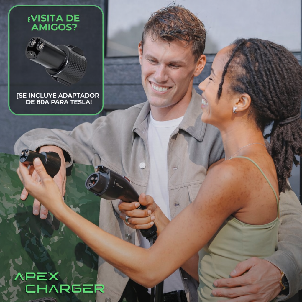 MACH 2: Cargador EV Nivel 2 Rápido 48 amperios Montado en Pared para Garaje Profesional. Estación de Carga para Vehículos Eléctricos con 4 Salidas Nema 14-50. Conector para Auto J1772. Accesorios