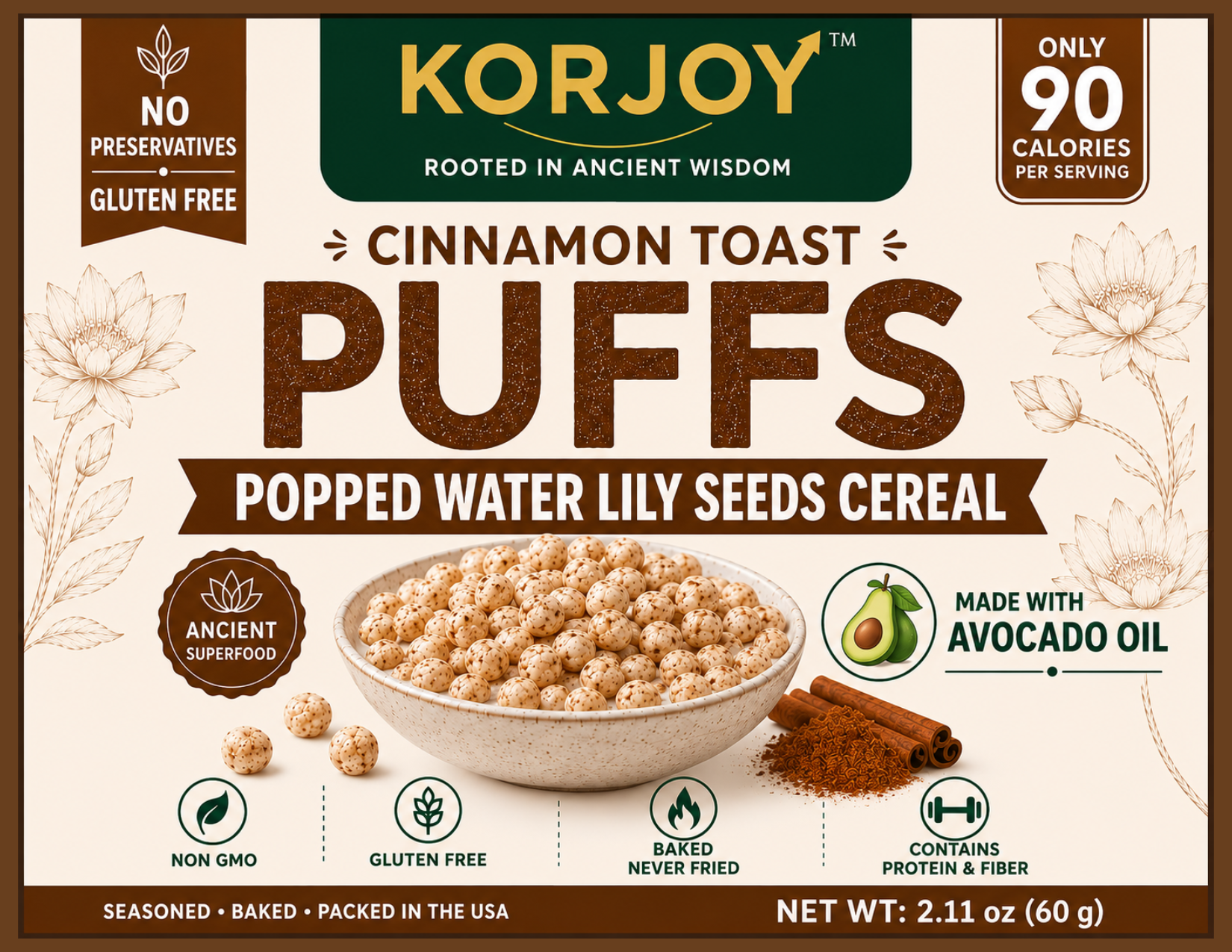 Healthy Cereal - Cinnamon Toast Puffs