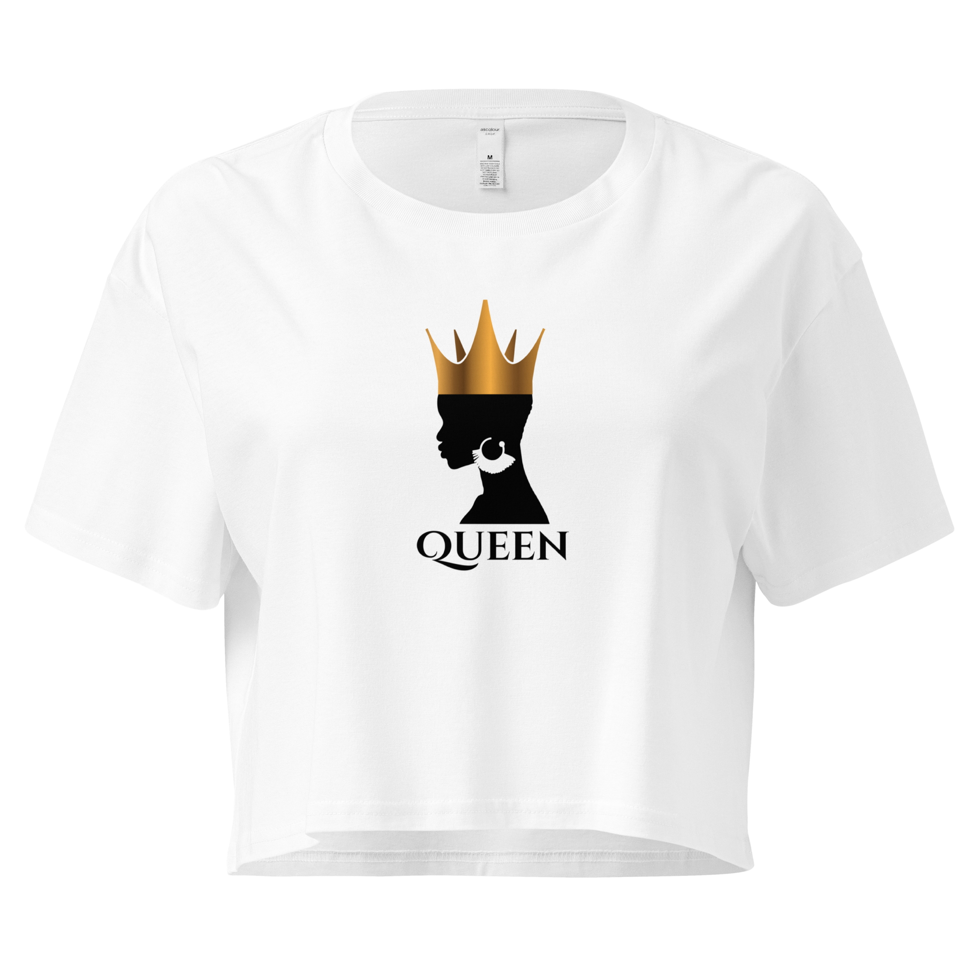 The "Regal Roots" Queen Crop Tee