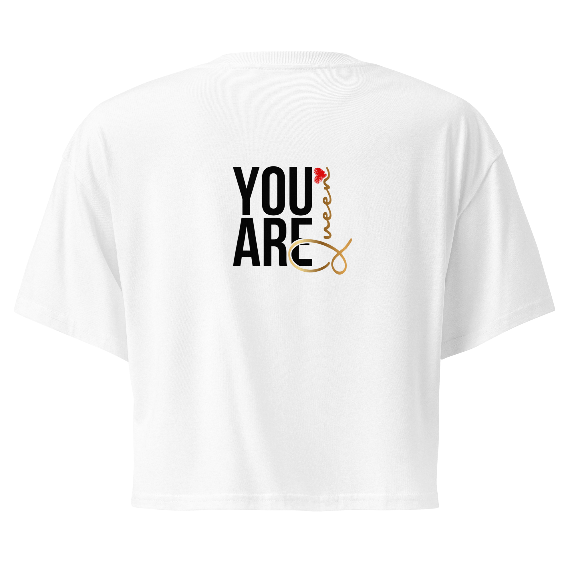 The "Regal Roots" Queen Crop Tee