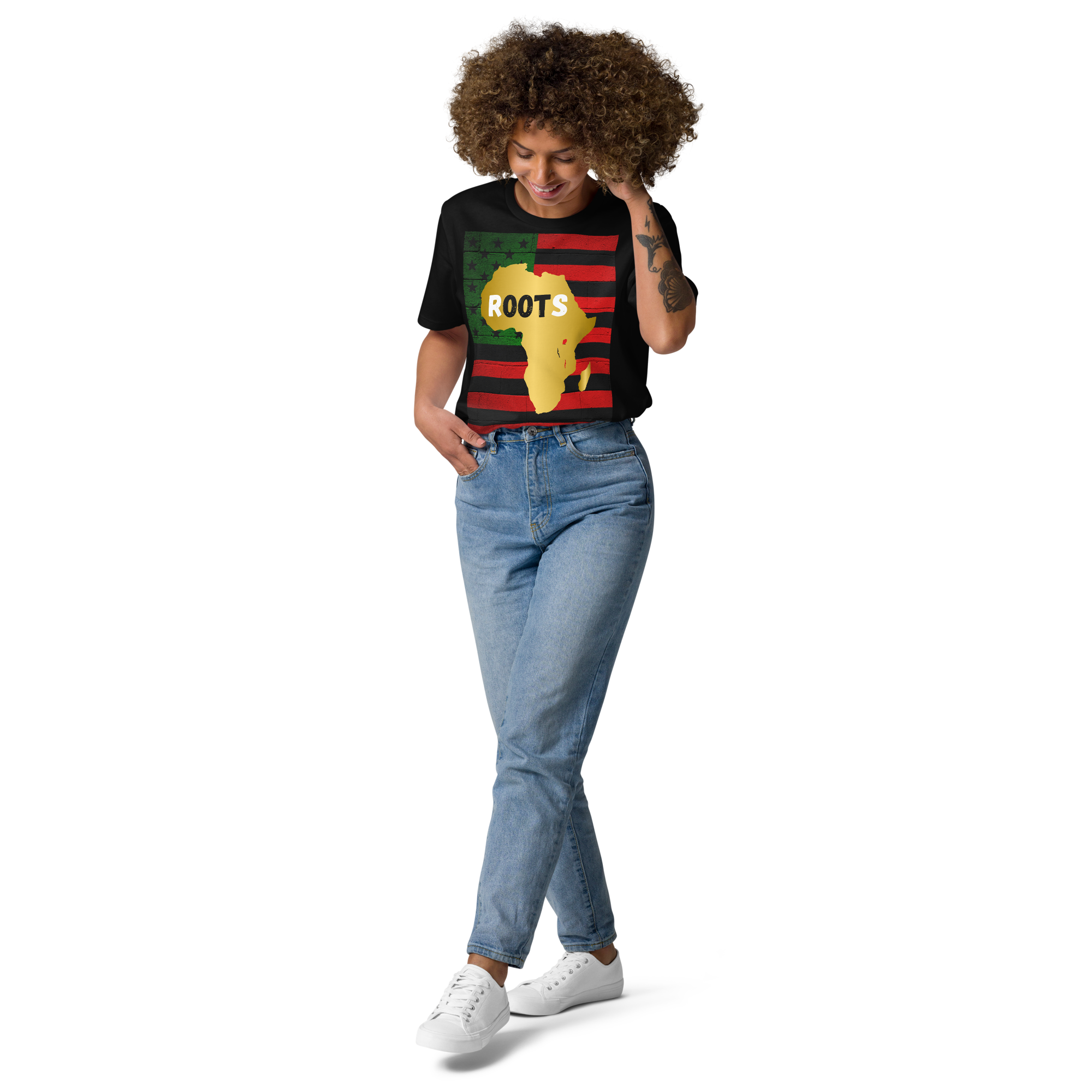Roots Pan African Flag T-Shirt