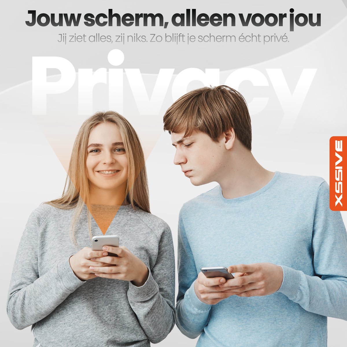 Xssive Premium Privacy glass screen protector - Duo pack