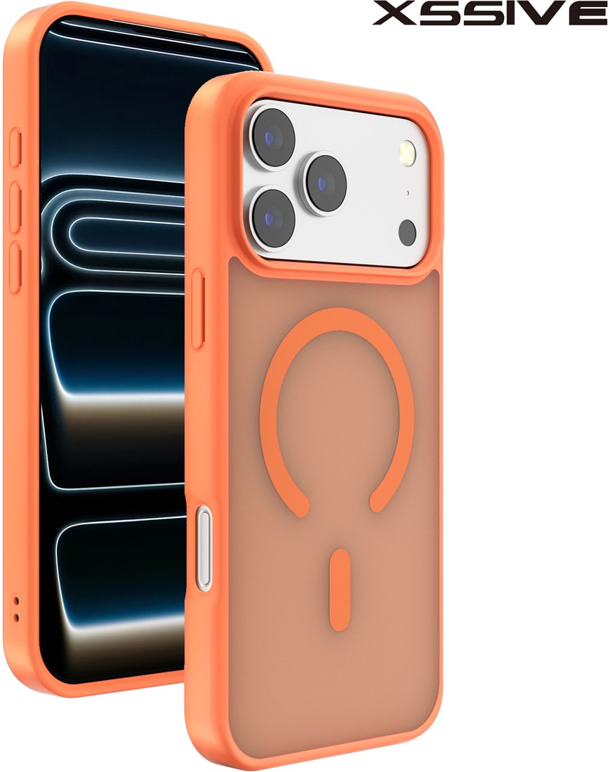 Xssive Back case met MagSafe iPhone 17 serie - oranje