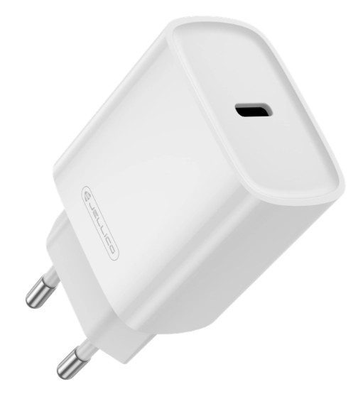 Jellico PD 30W USB-C Snellader – Wall Charger EU53 – Fast Charger – Smartphone / tablet – Wit