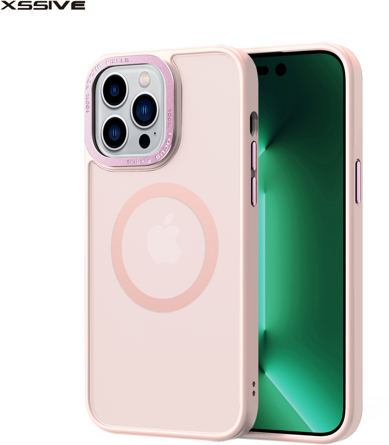 Xssive Back case met MagSafe - roze