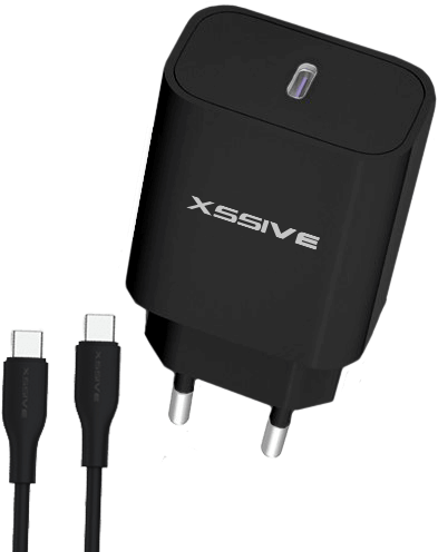 Xssive PD 20W Quick Charger+C-C Kabel XSS-AC65NW CC