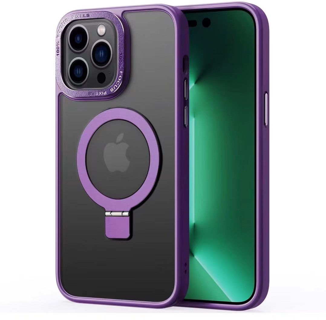 Xssive Back case met MagSafe en stand - paars