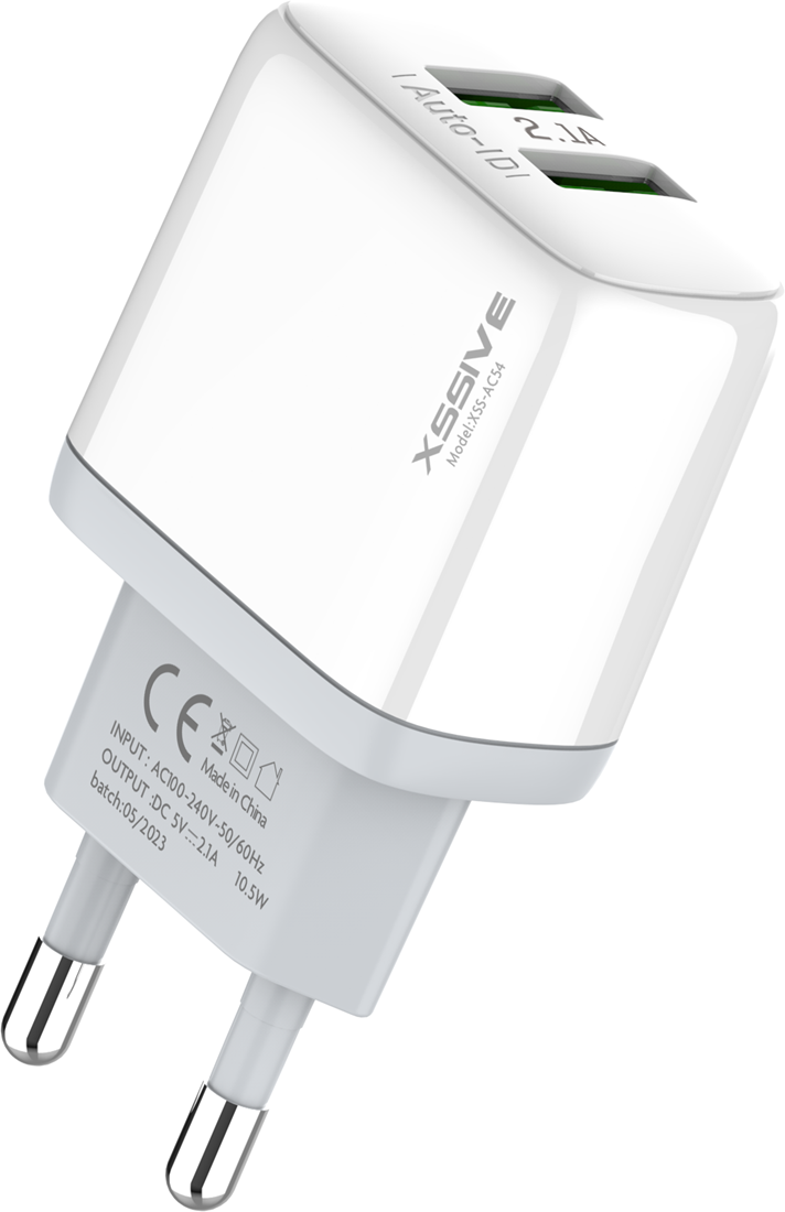 Xssive Duo USB Adapter XSS-AC54 - Wit