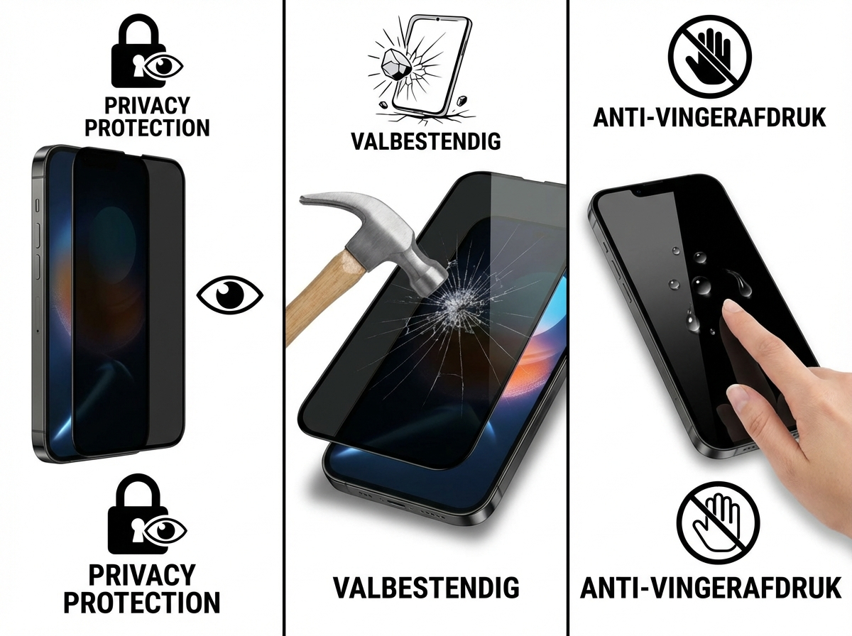 Xssive Premium Privacy glass screen protector - Duo pack