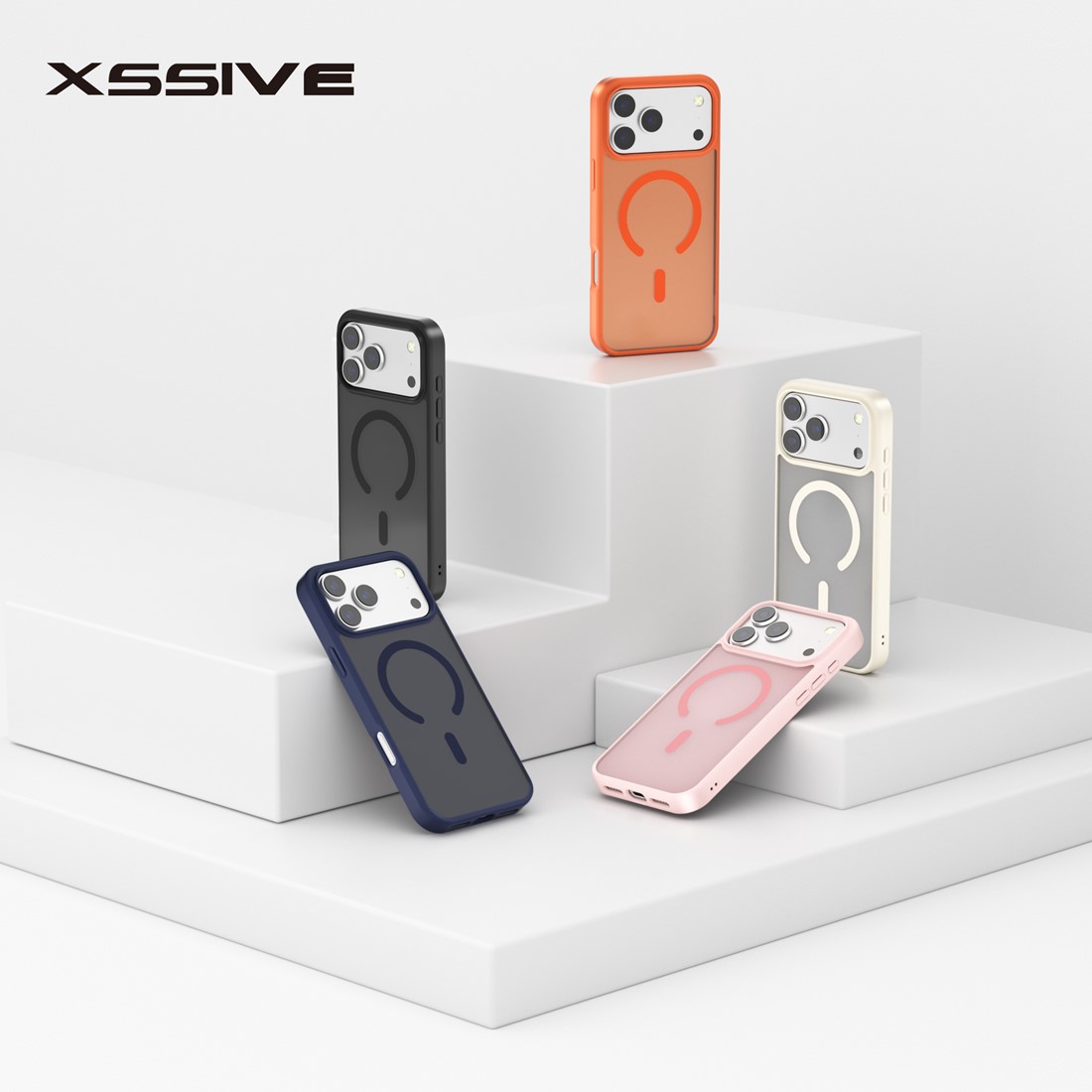 Xssive Back case met MagSafe iPhone 17 serie - oranje