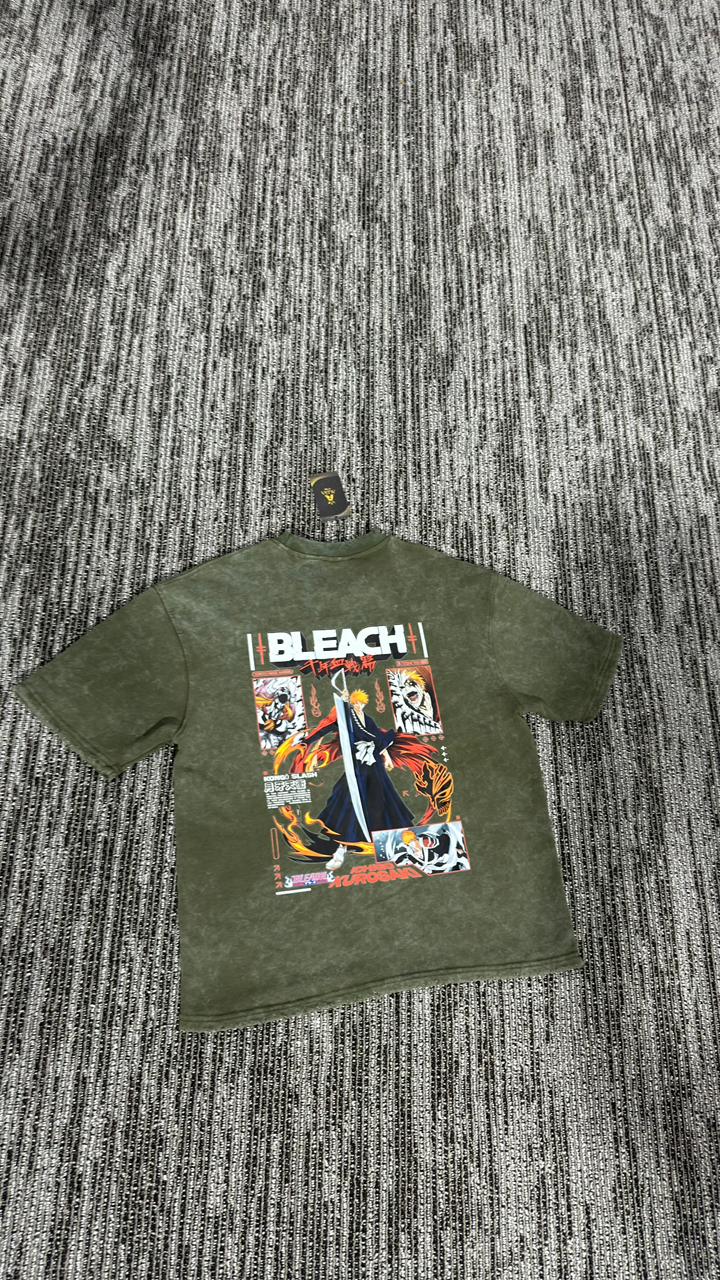 bleach acid washed  Graphic Tee