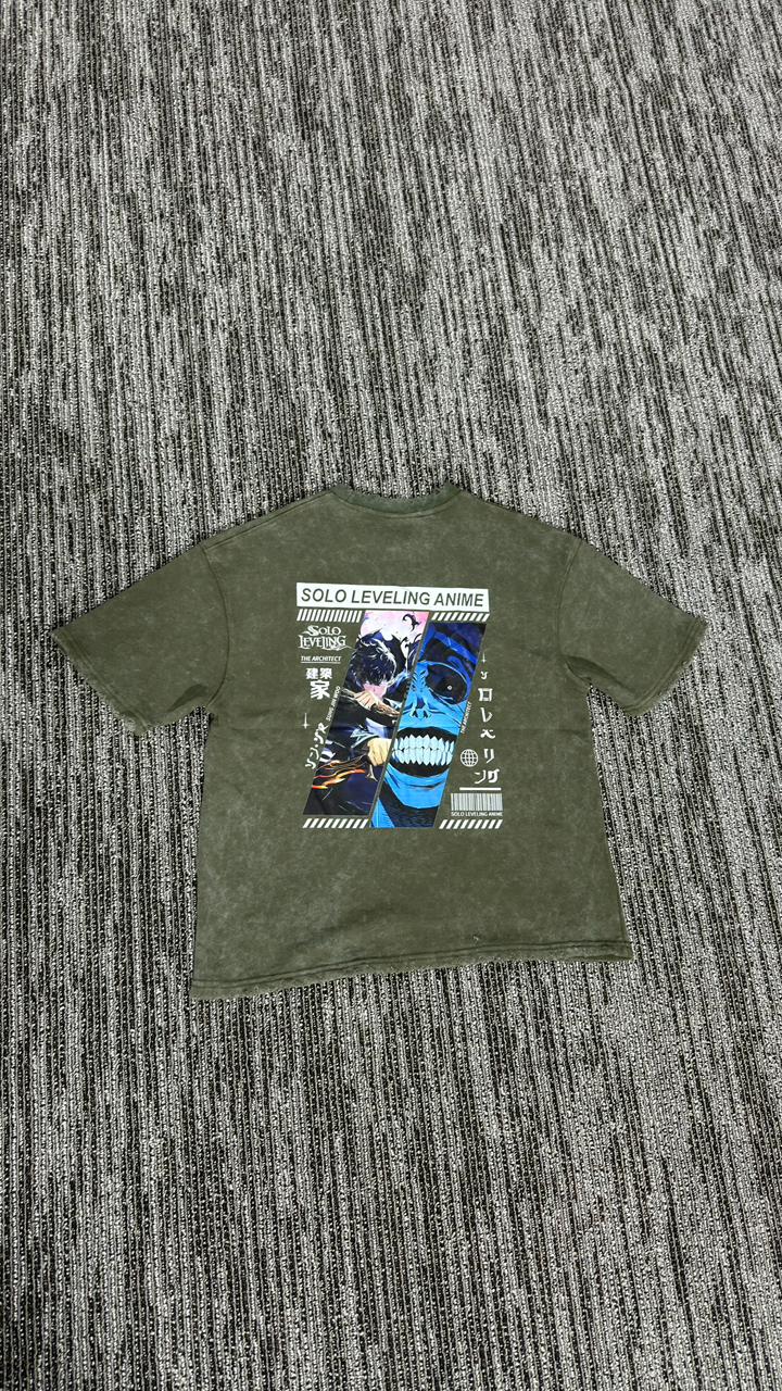 Solo Leveling graphic acid washed