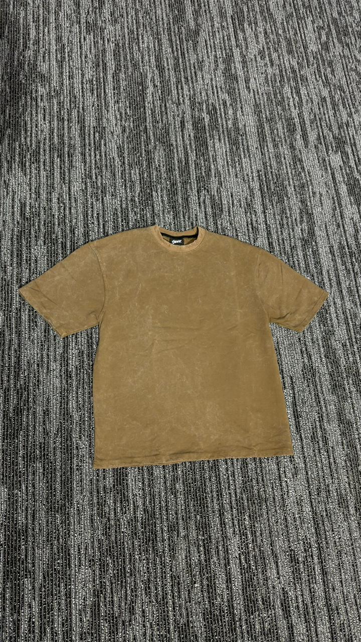 caramel acid washed T-Shirt