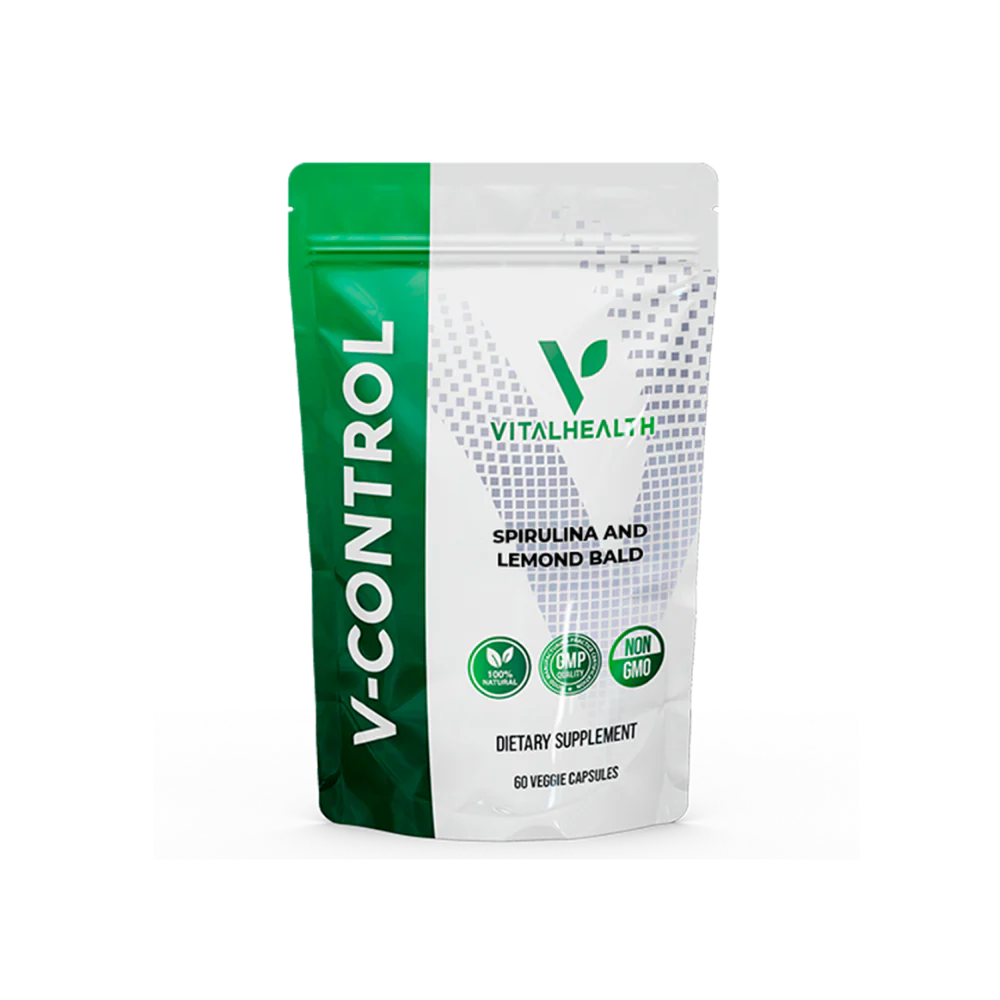 V-Control Spirulina and Lemon Balm Capsules