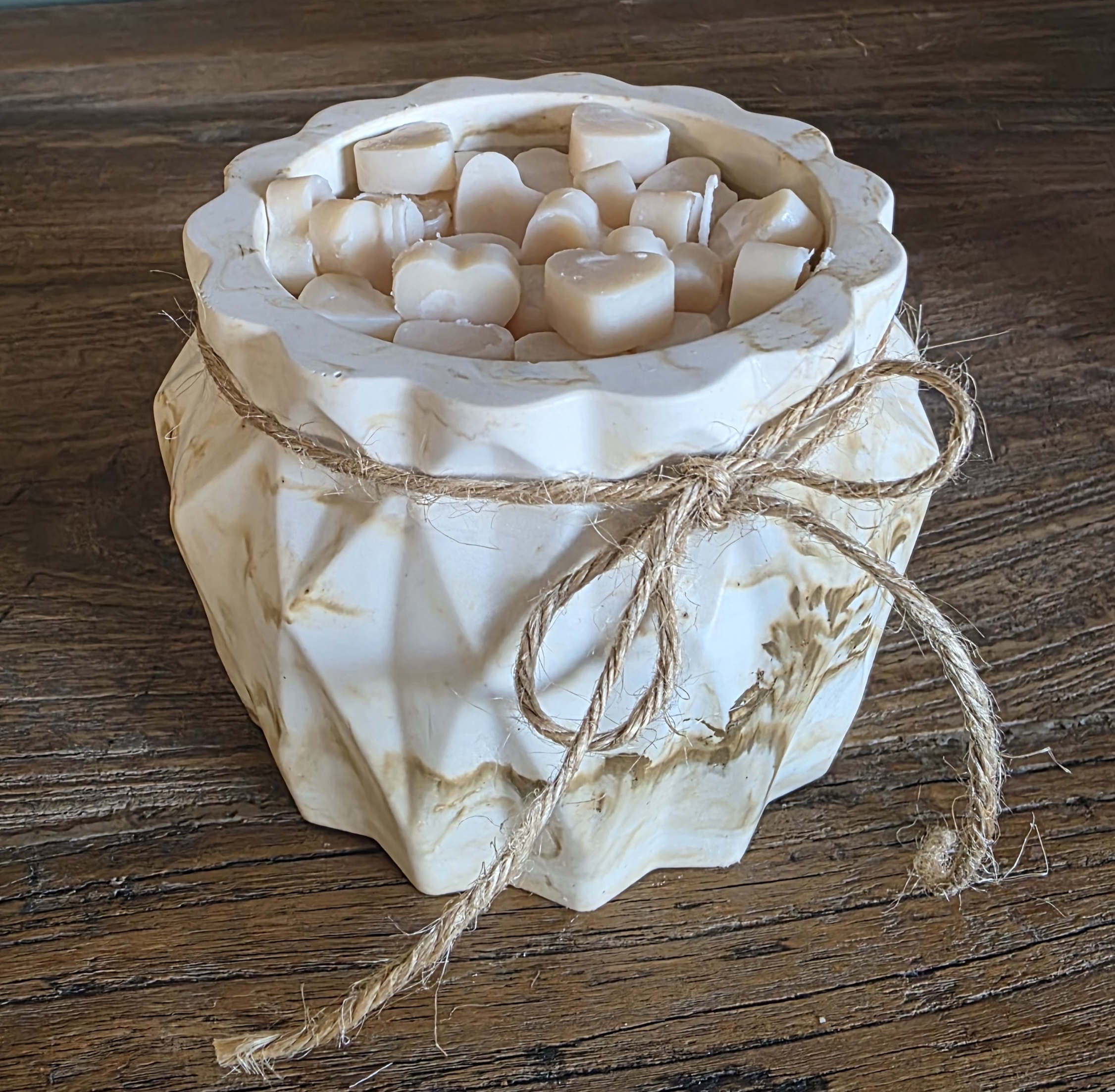 Rustic Floral Candle Jar