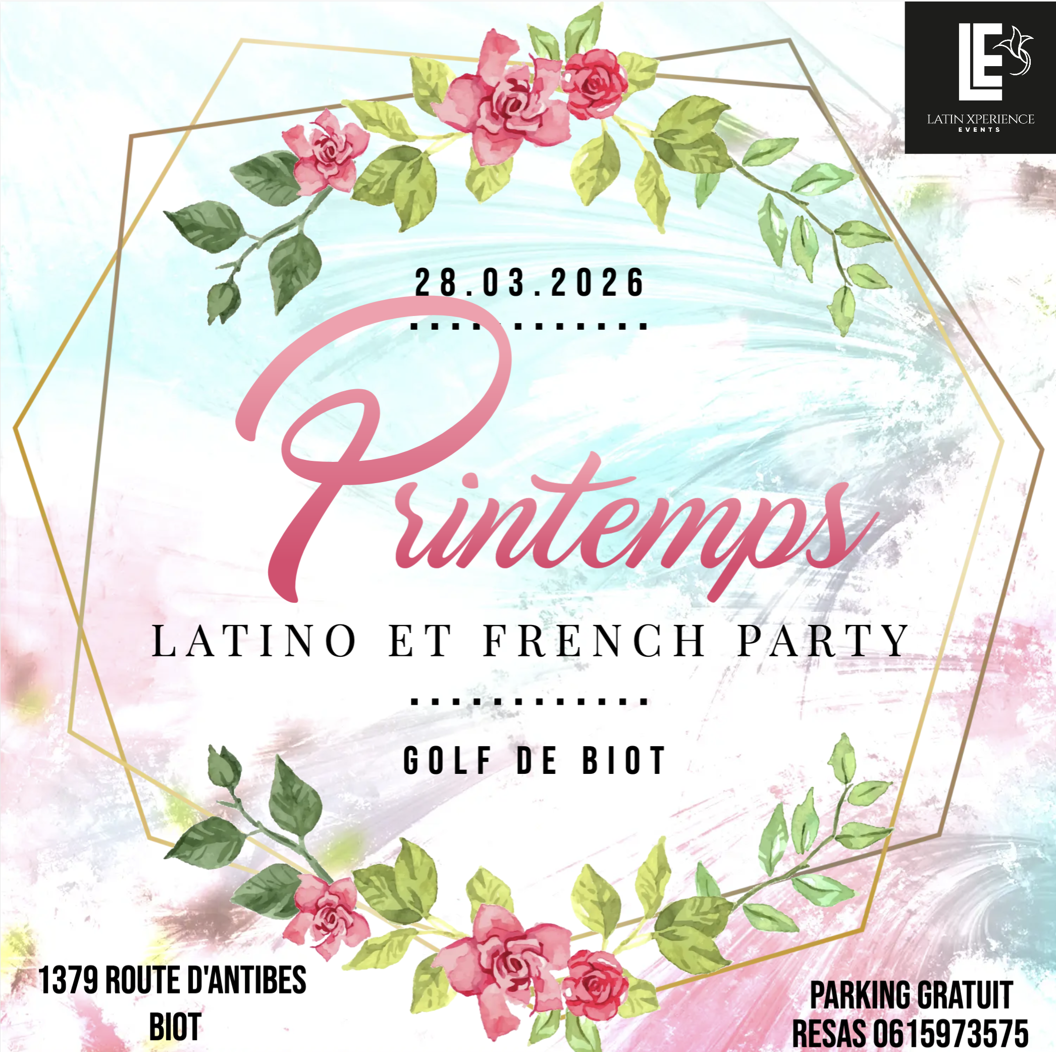 Soirée spring opening Latino & French Party au Golf de Biot 