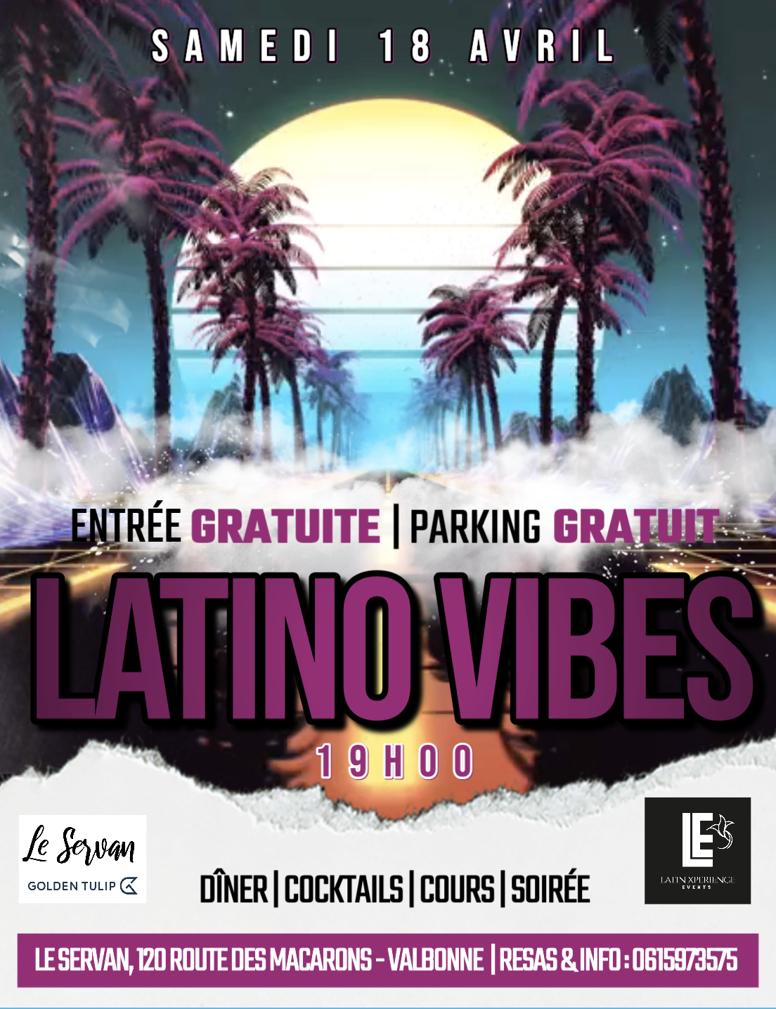 2 cours Soirée Latino Vibes Servan Restaurant 