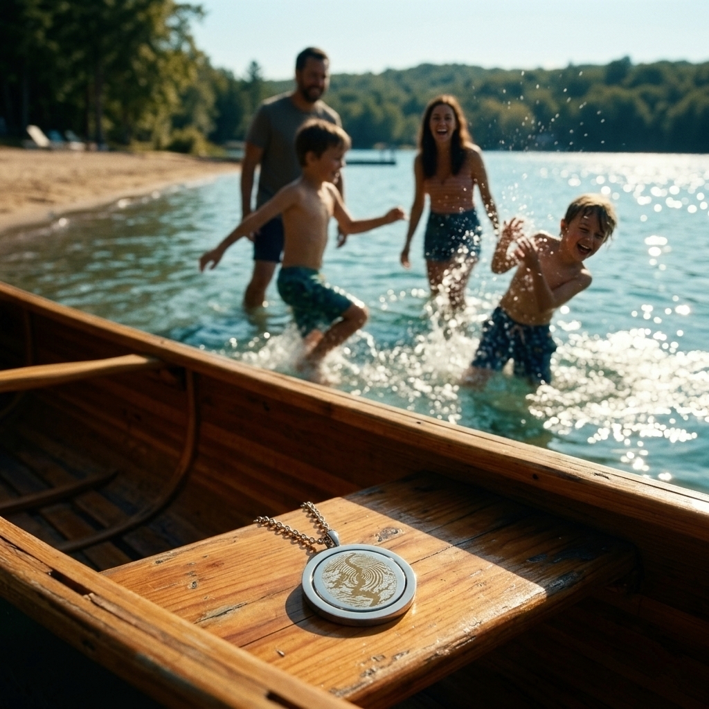 The Lake Fingerprint Collection Necklace - Turn Your Favorite Lake Into a Fingerprint Necklace