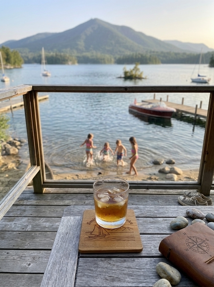 The "Bring Your Journey Home" Personalized Lake Coaster Series