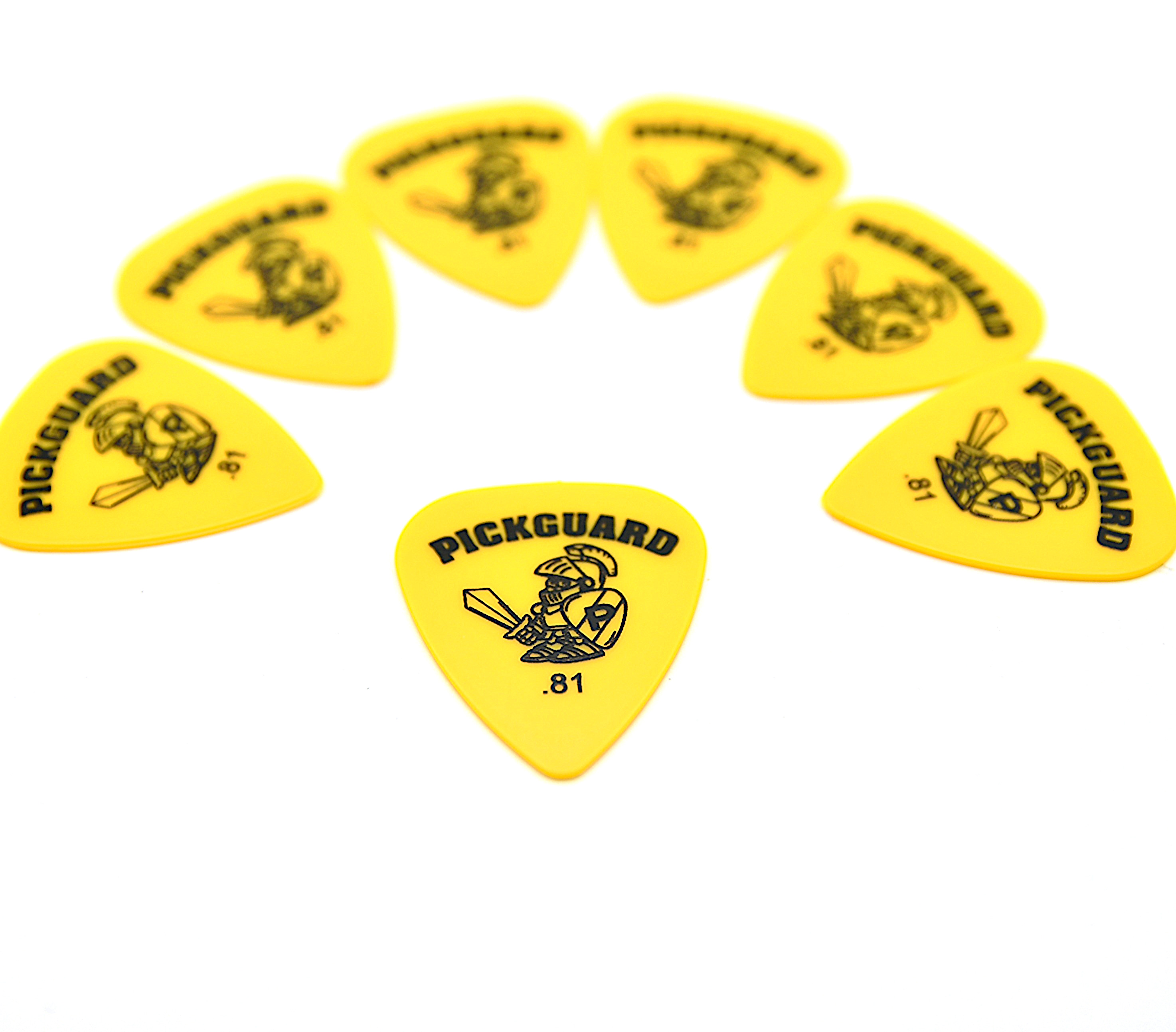 Guitar picks - Medium/light 0.81mm - Pack of ten - Free shipping