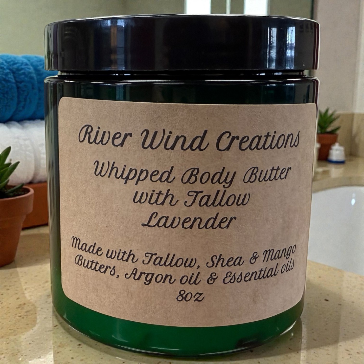 Whipped Body Butter with Tallow Lavender