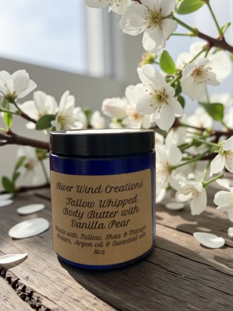 Tallow Whipped Body Butter with Vanilla Pear