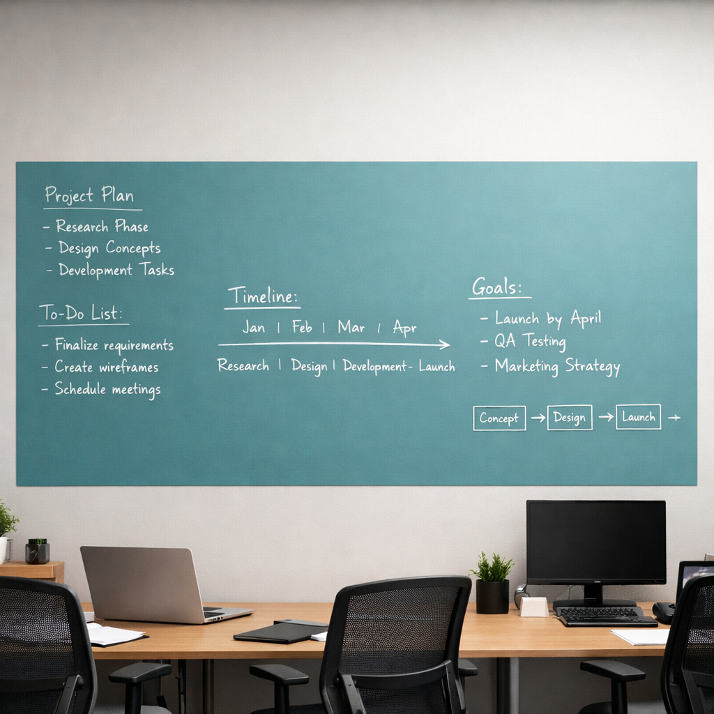 Pizarra Adhesiva Ferrosa Aqua