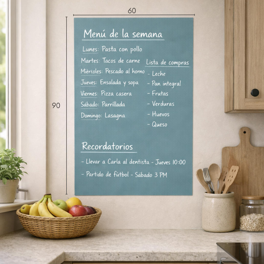 Pizarra Adhesiva Ferrosa Aqua