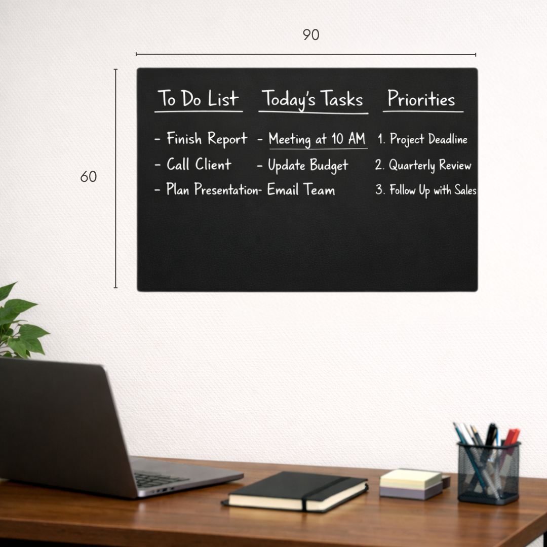 Pizarra Adhesiva Ferrosa Negra