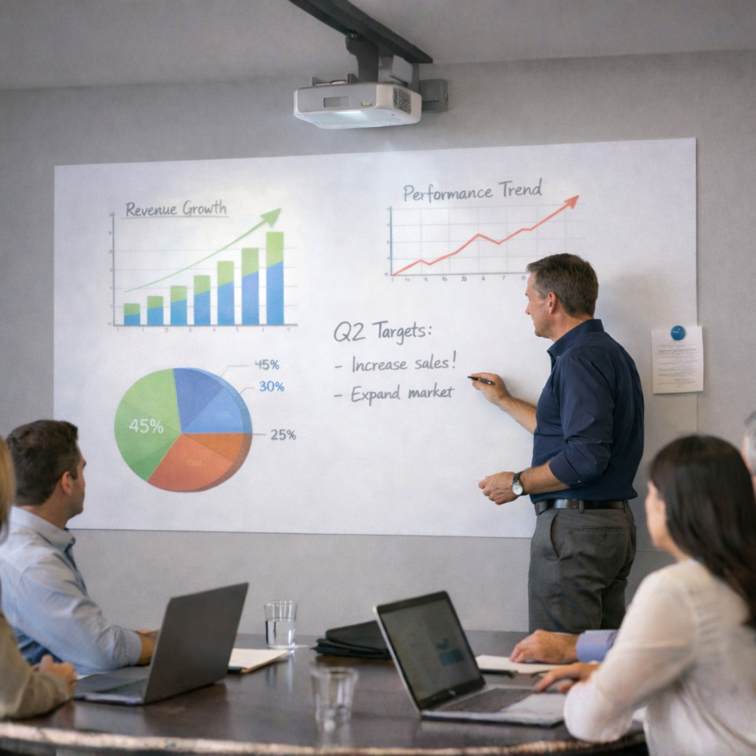 Pizarra Adhesiva Ferrosa Blanca Mate