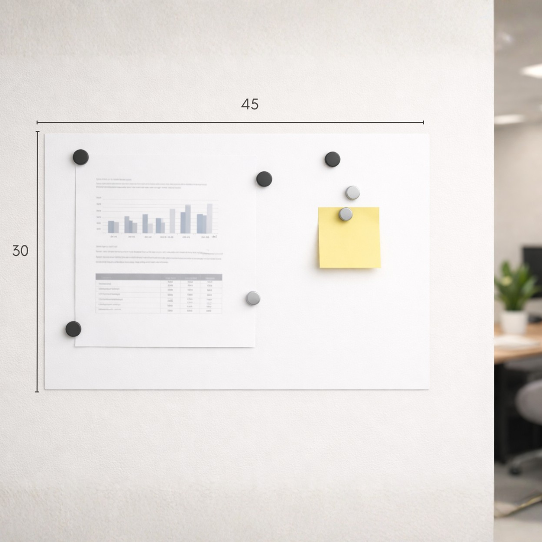 Pizarra Adhesiva Ferrosa Blanca Mate