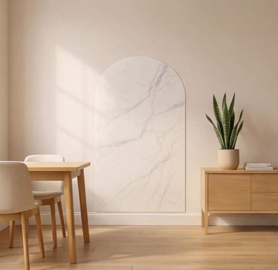 Pizarra Adhesiva Ferrosa Mármol 100 x 60 cms