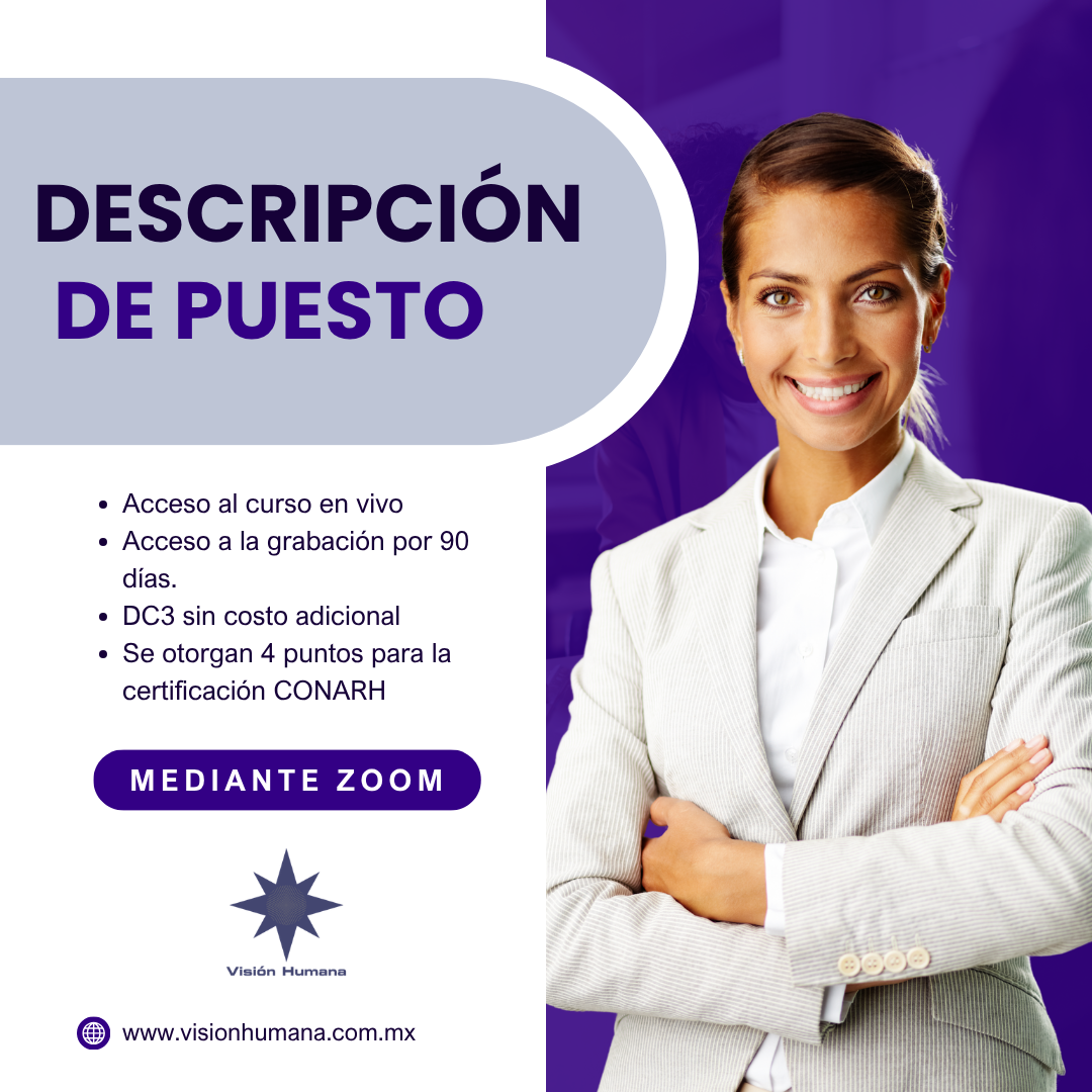 Curso: Descripción de puestos con enfoque de igualdad laboral y no discriminación