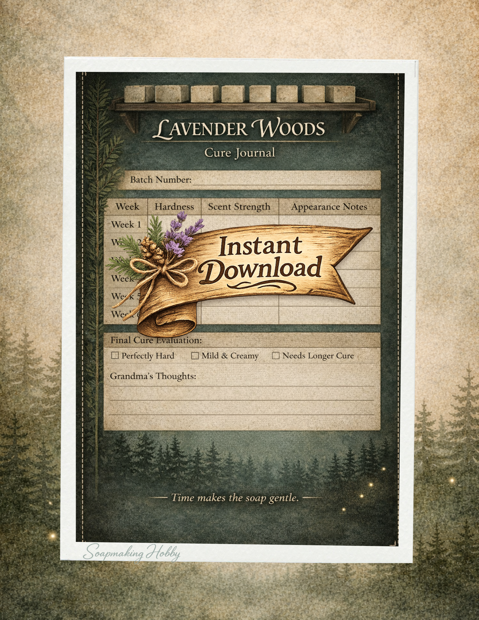Lavender Woods Soap Journal 