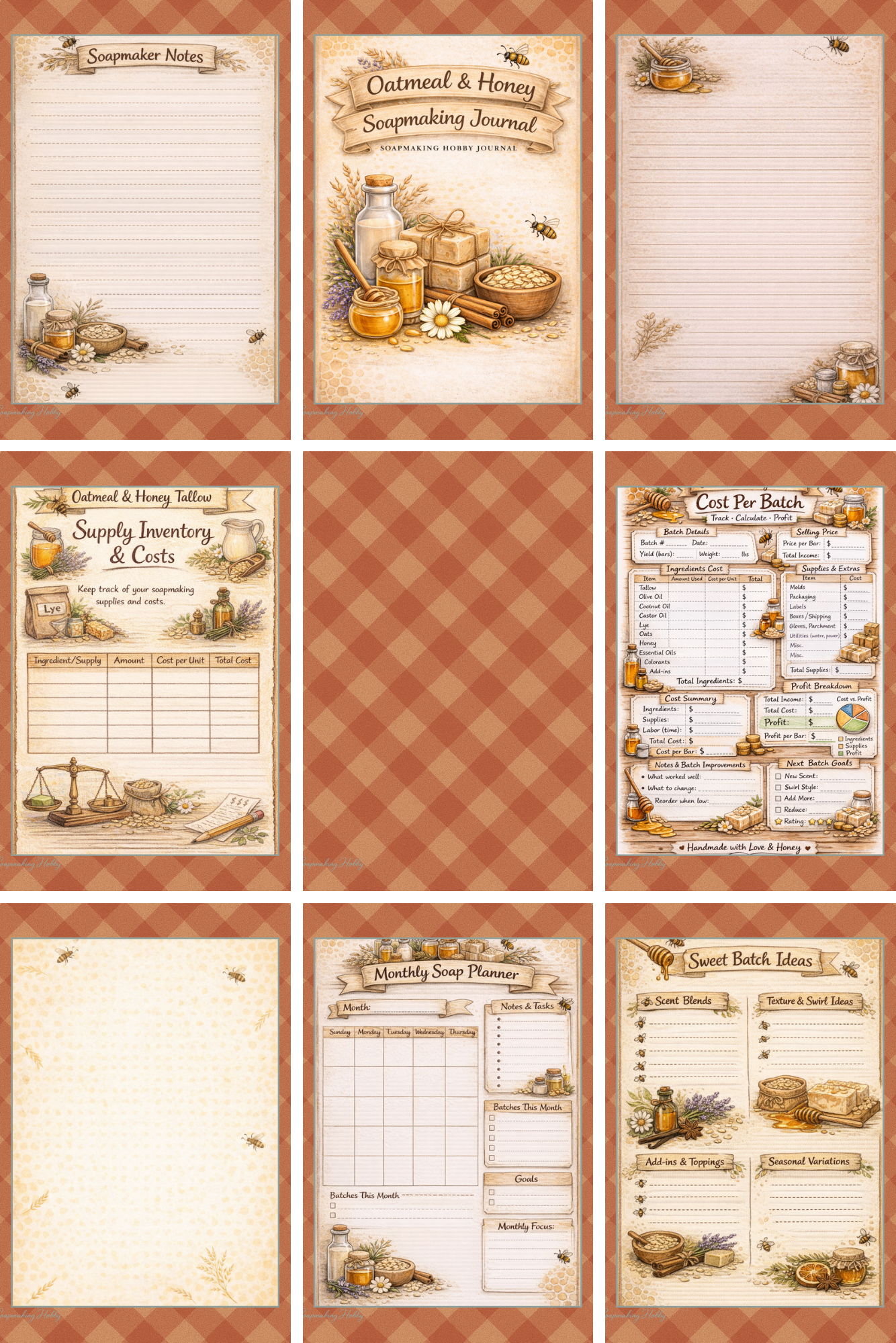 Oatmeal and Honey Soapmaking Journal 