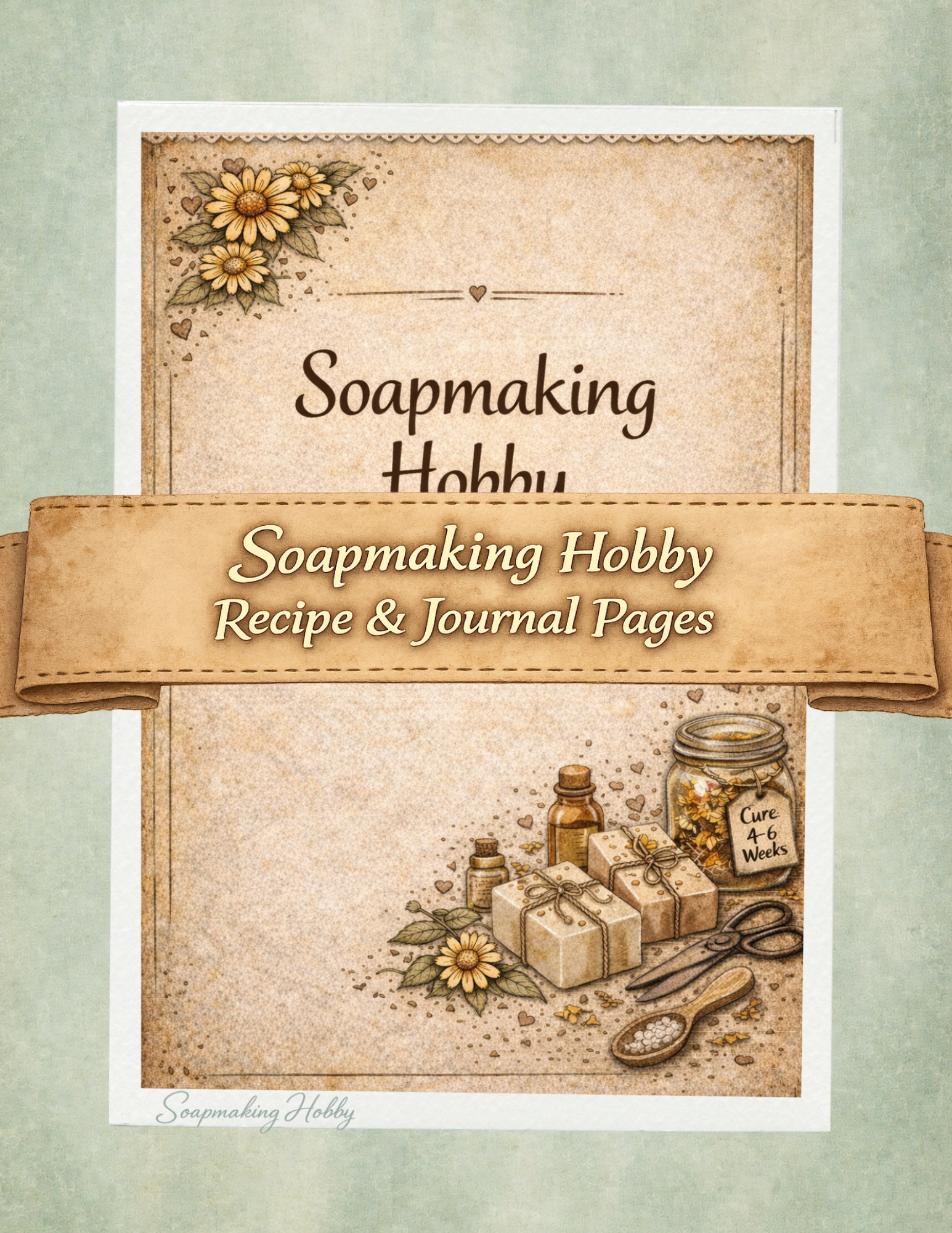 Goat Milk & Calendula Tallow Soap Recipe and Journal Pages