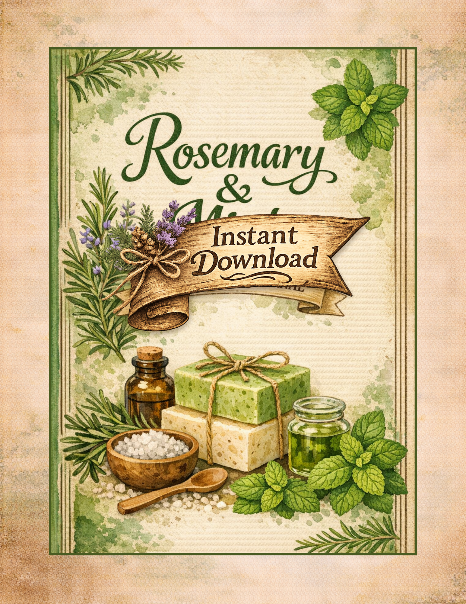 Rosemary & Mint Soapmaking Journal