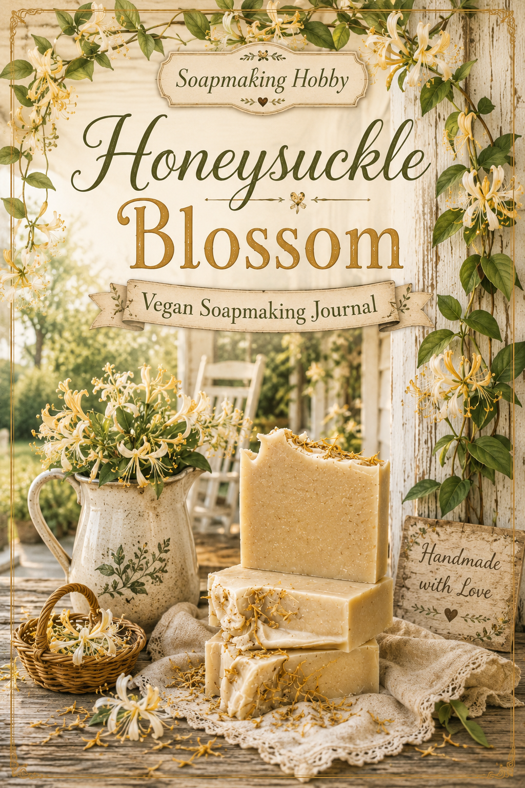 Honeysuckle Blossom Vegans Soap Recipe and Journal 