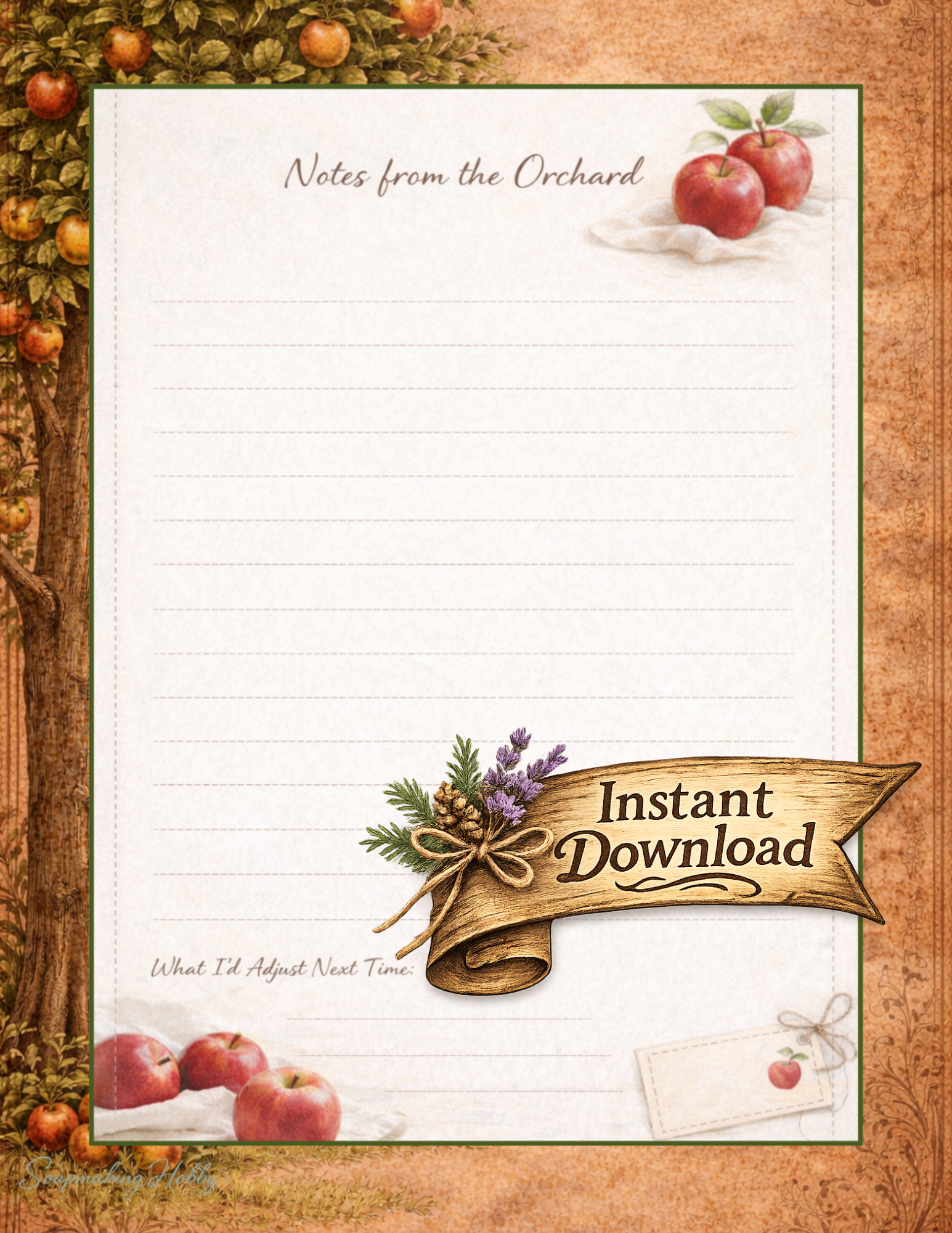 Apple Cider Vinegar Tallow Soapmaking Journal 