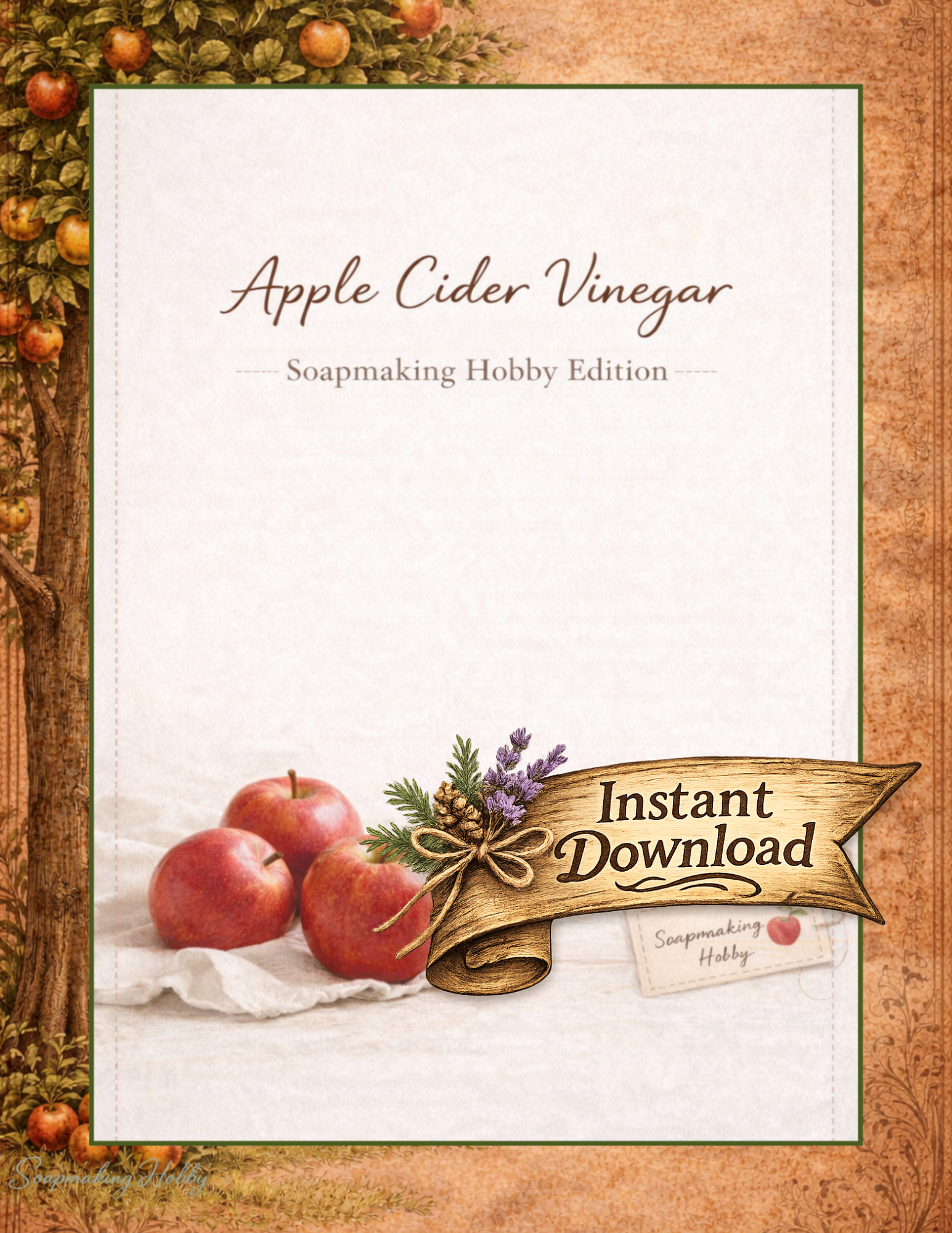 Apple Cider Vinegar Tallow Soapmaking Journal 